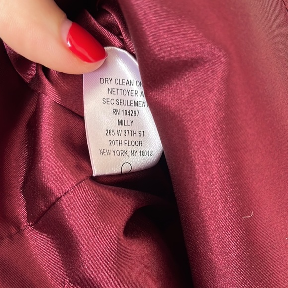 Milly Colorblock Peau De Soie Shift Dress - 2 - Picture 12 of 12